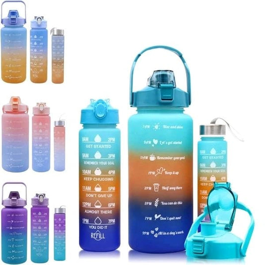 3 Pieces Set Water Bottle